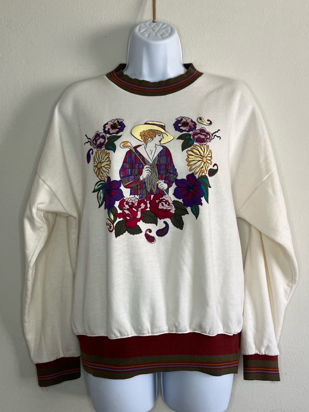 Vintage Floral Golf Sweatshirt